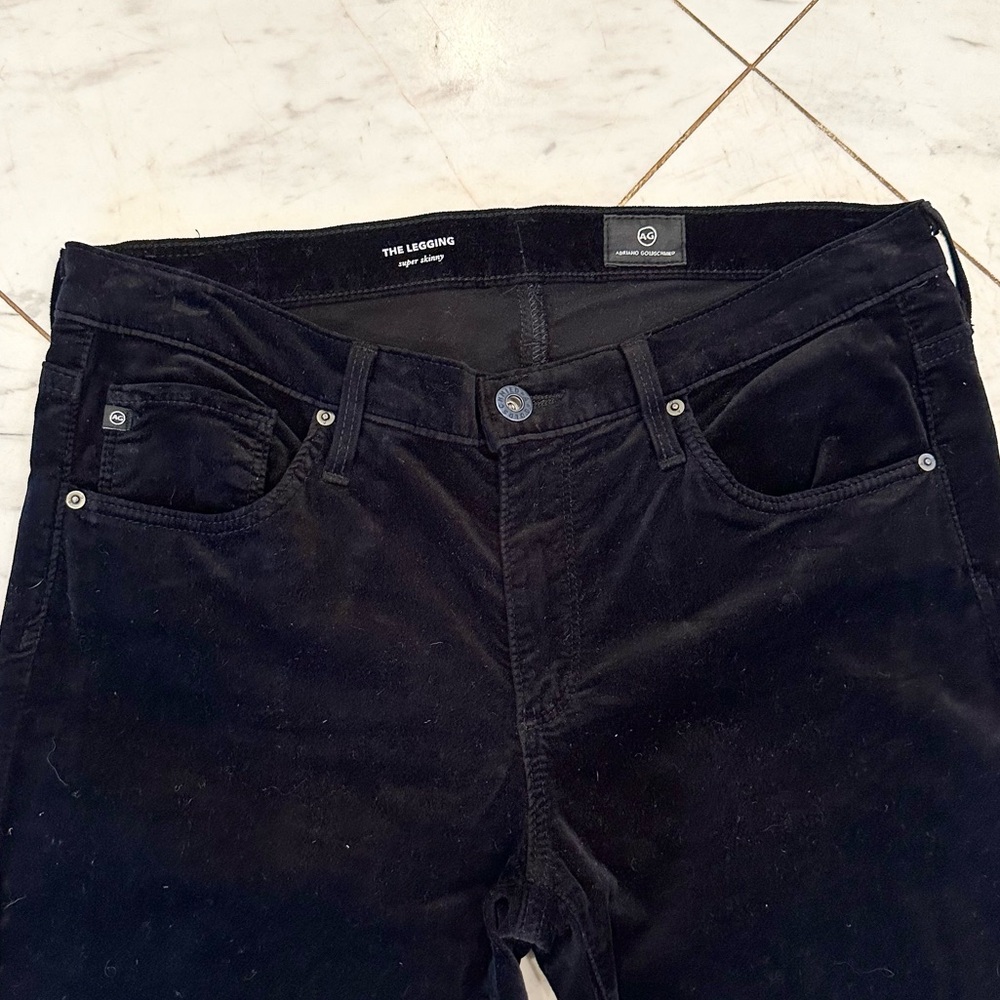AG Jeans The Legging Super Skinny Black Velvet - Picture 3 of 8